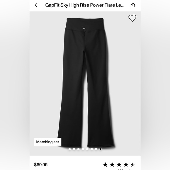 GAP fit studio sky high flare leggings - Picture 4 of 8